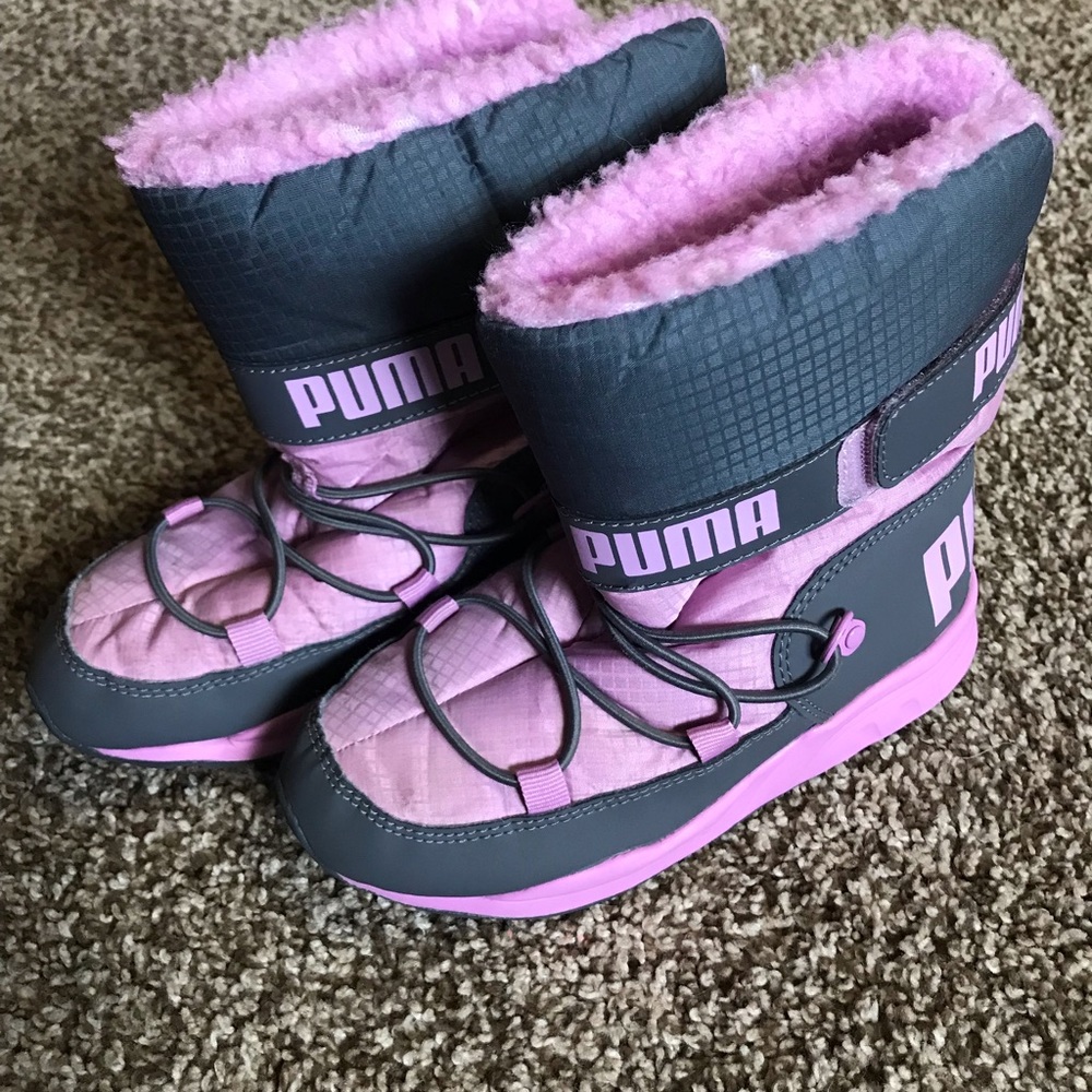 12 puma pink winter snow boots